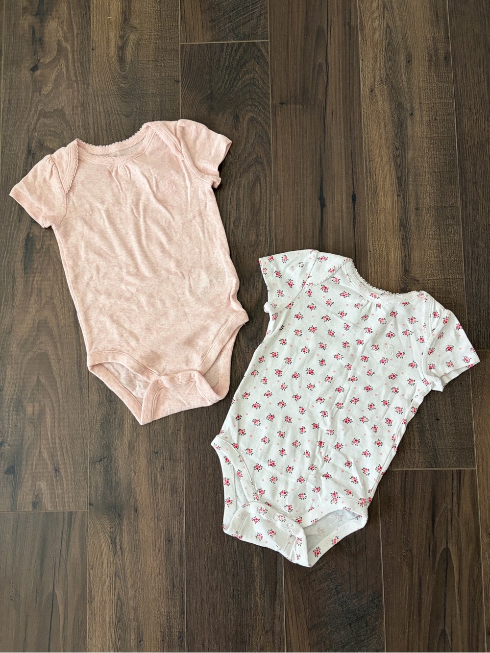 BabyGAP Pink Short-Sleeve One-Piece Bodysuit - 2-Pack